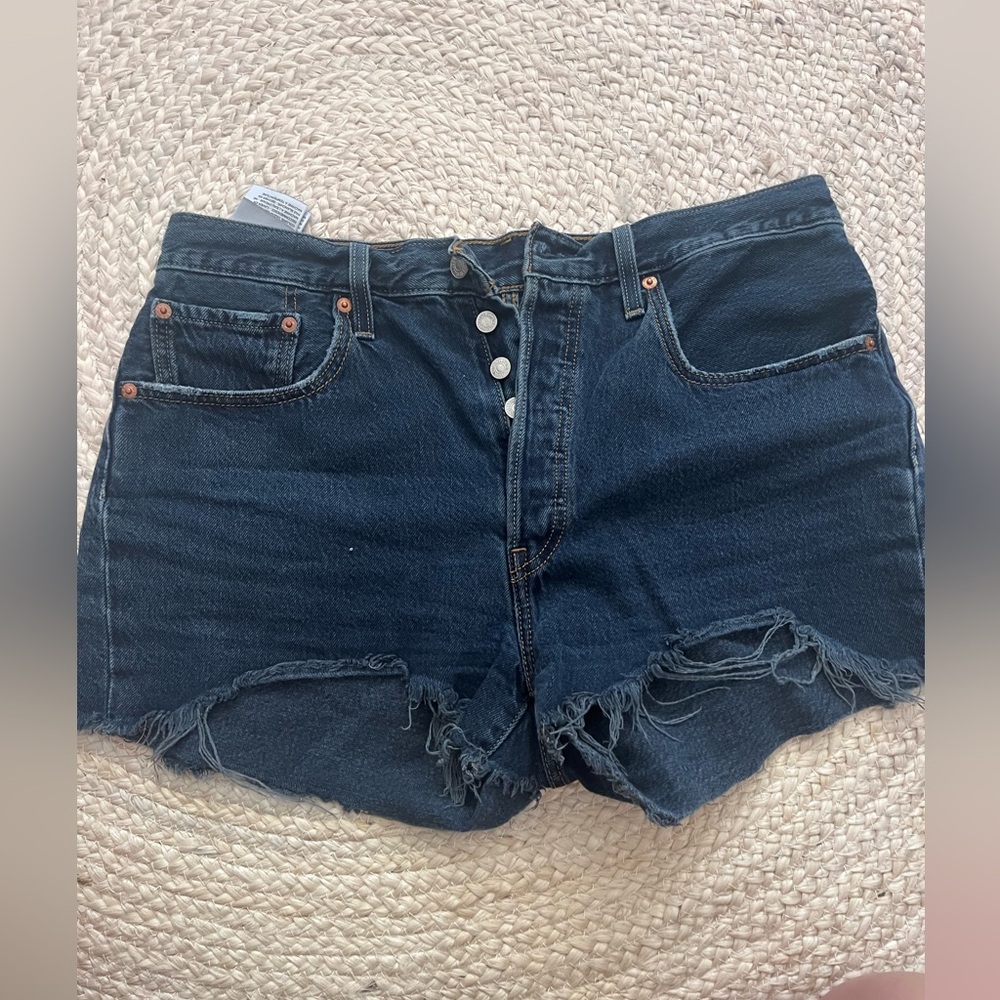 Levi's Dark Blue Jean Shorts